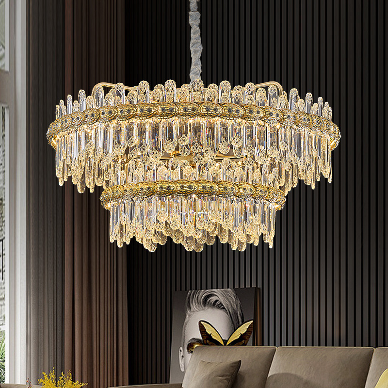 后现代轻奢贝壳水晶吊灯2022新款客厅灯奢华餐厅书房卧室灯艺术灯
