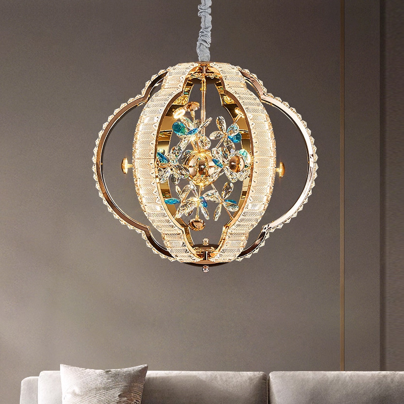 个性艺术轻奢卧室吸顶灯意式别墅主卧餐厅客厅大气高级水晶吸顶灯