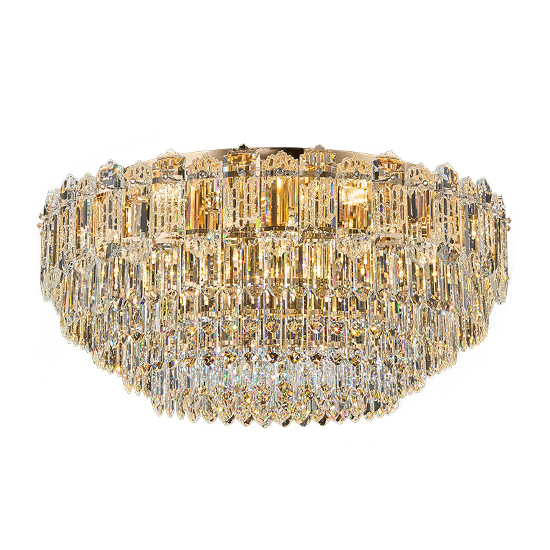 大气新款轻奢水晶灯客厅吸顶灯现代简约大气奢华餐厅主卧室灯具